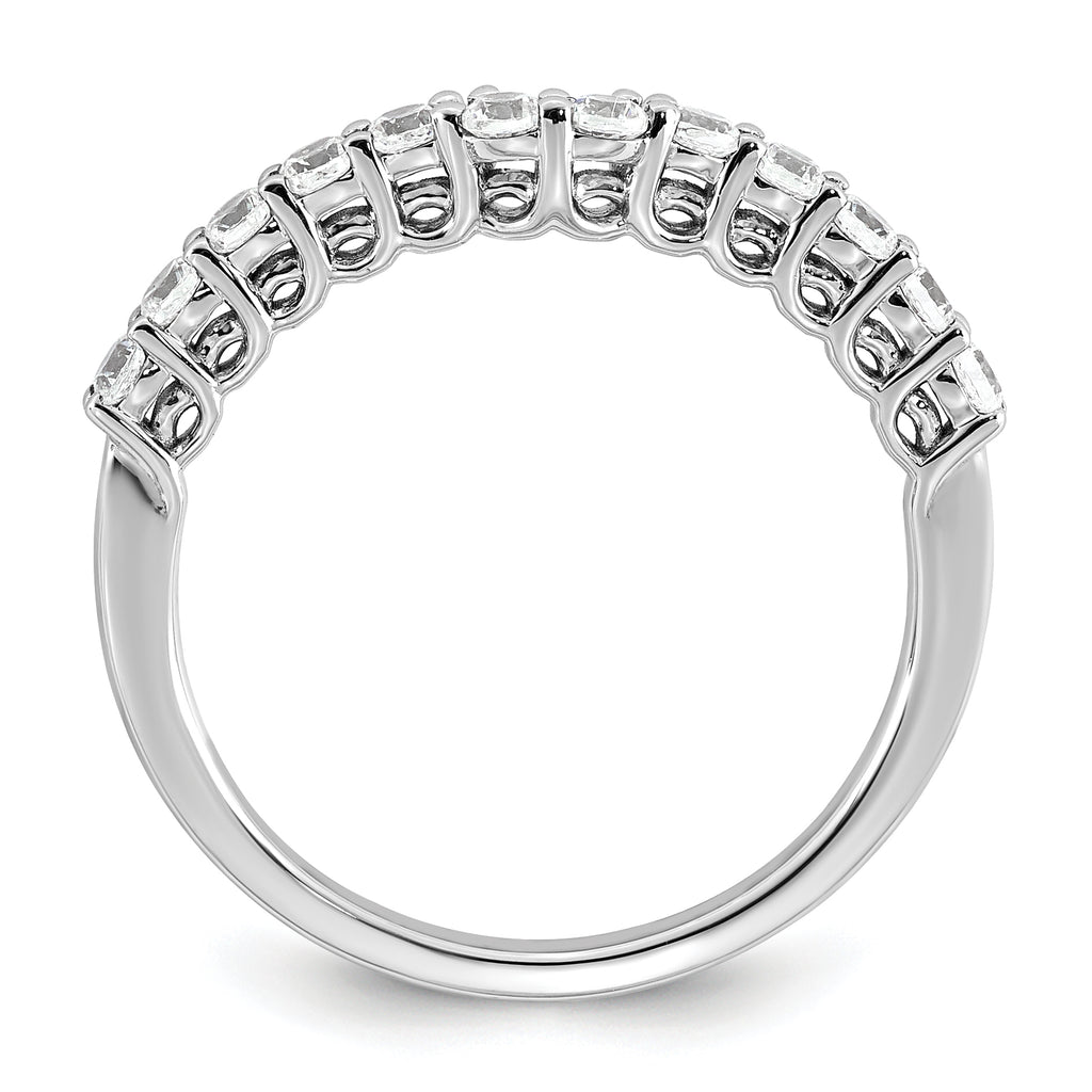 14k White Gold 3/8 carat Lab Grown Diamond VS+ F+ Complete Wedding Band