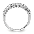 14k White Gold 3/8 carat Lab Grown Diamond VS+ F+ Complete Wedding Band