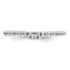14k White Gold 3/8 carat Lab Grown Diamond VS+ F+ Complete Wedding Band