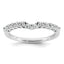 14k White Gold 3/8 carat Lab Grown Diamond VS+ F+ Complete Wedding Band