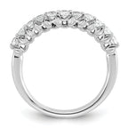 14k White Gold 1/2 carat Lab Grown Diamond VS+ F+ Complete Wedding Band