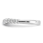 14k White Gold 1/2 carat Lab Grown Diamond VS+ F+ Complete Wedding Band