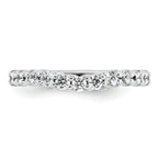 14k White Gold 1/2 carat Lab Grown Diamond VS+ F+ Complete Wedding Band