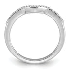 14k White Gold 1/10 carat Lab Grown Diamond VS+ F+ Complete Wedding Band