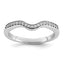 14k White Gold 1/10 carat Lab Grown Diamond VS+ F+ Complete Wedding Band