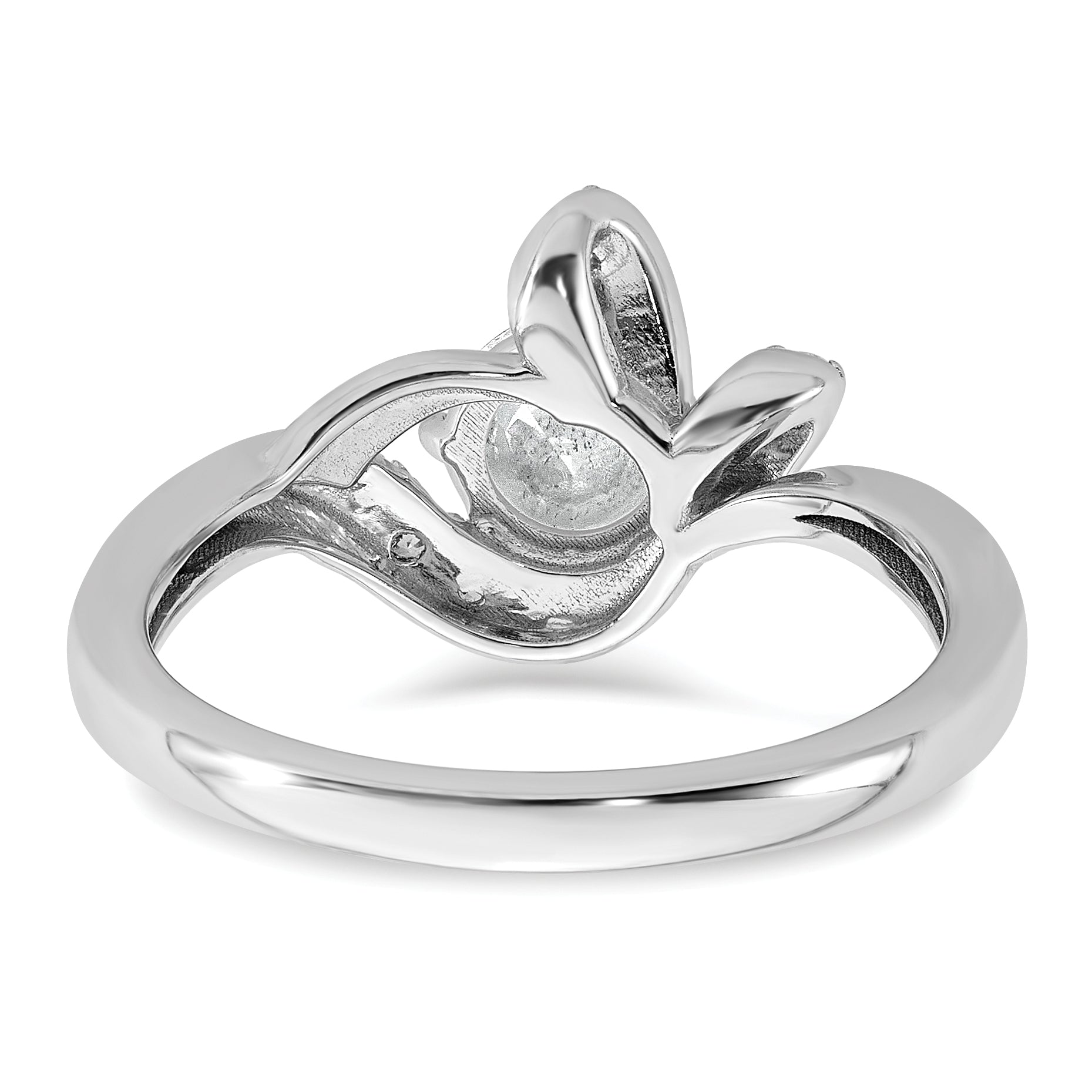 14k White Gold 7/8 carat Certified Lab Grown Diamond VS+ F+ Round Complete Engagement Ring
