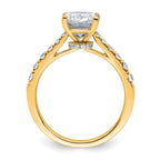 14k 3 carat Certified Lab Grown Diamond VS+ F+ Oval Complete Engagement Ring