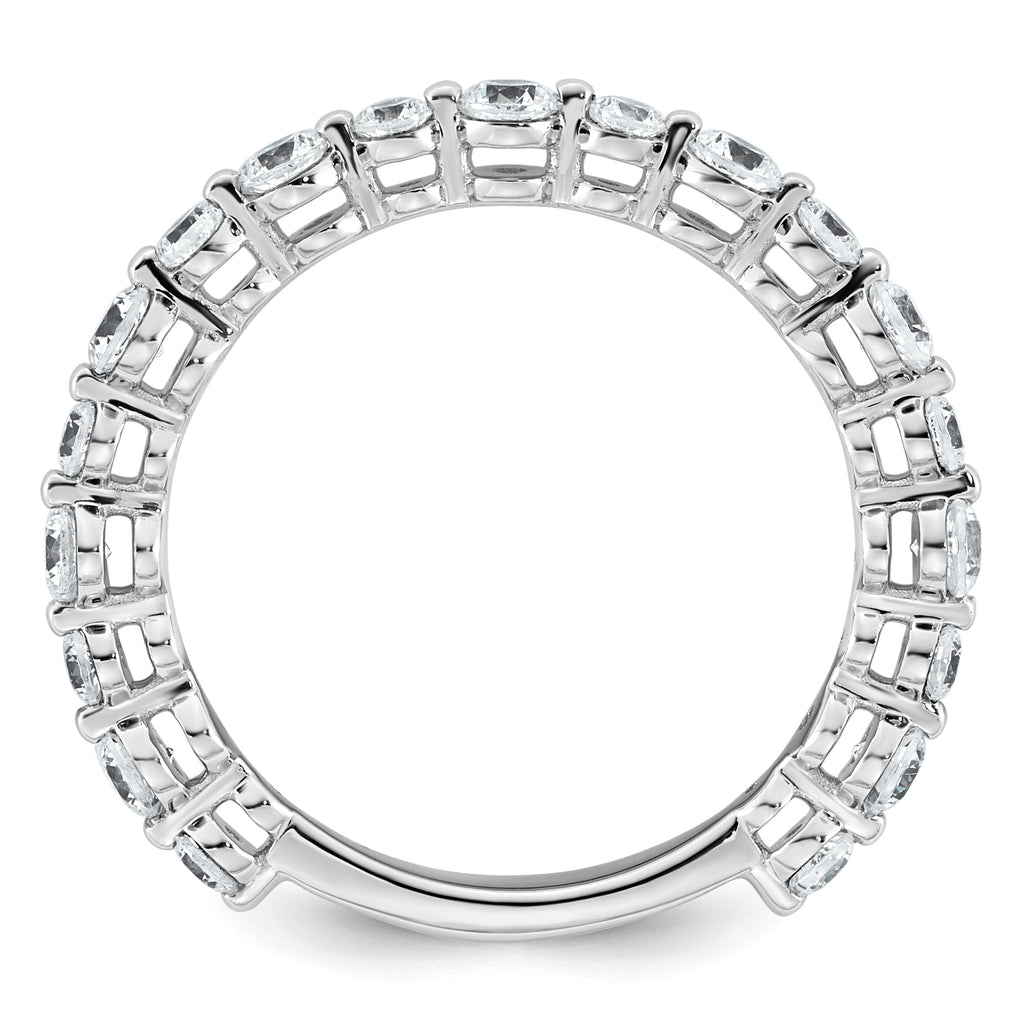14k White Gold 7/8 carat Lab Grown Diamond VS+ F+ Complete Wedding Band