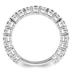 14k White Gold 7/8 carat Lab Grown Diamond VS+ F+ Complete Wedding Band