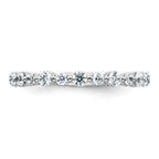 14k White Gold 7/8 carat Lab Grown Diamond VS+ F+ Complete Wedding Band