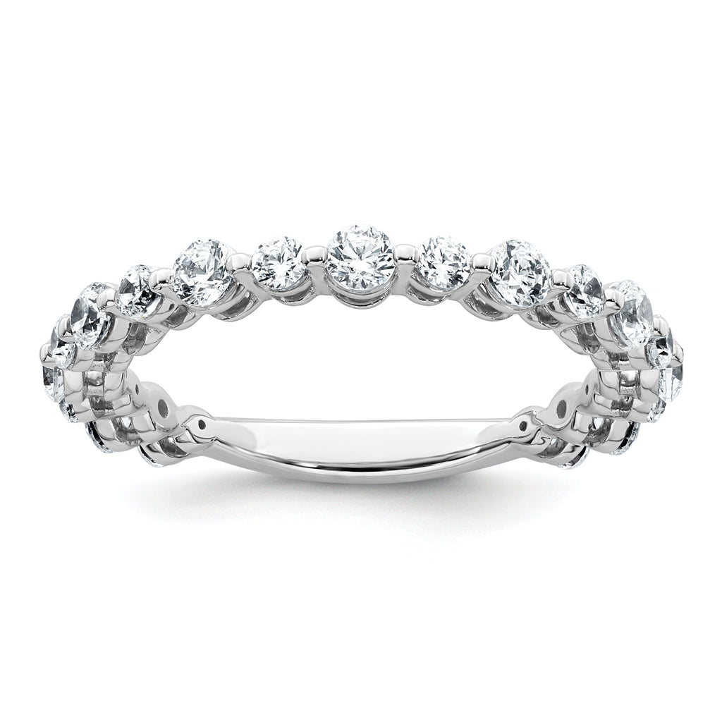 14k White Gold 7/8 carat Lab Grown Diamond VS+ F+ Complete Wedding Band