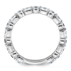 14k White Gold 1 5/8 carat Lab Grown Diamond VS+ F+ Complete Wedding Band