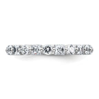 14k White Gold 1 5/8 carat Lab Grown Diamond VS+ F+ Complete Wedding Band