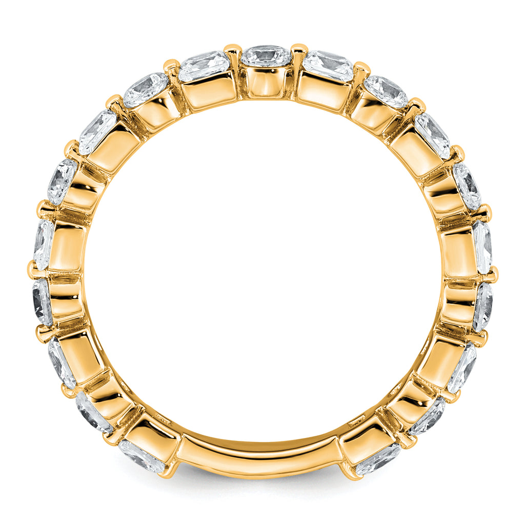 14k 1 5/8 carat Lab Grown Diamond VS+ F+ Complete Wedding Band