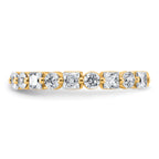 14k 1 5/8 carat Lab Grown Diamond VS+ F+ Complete Wedding Band