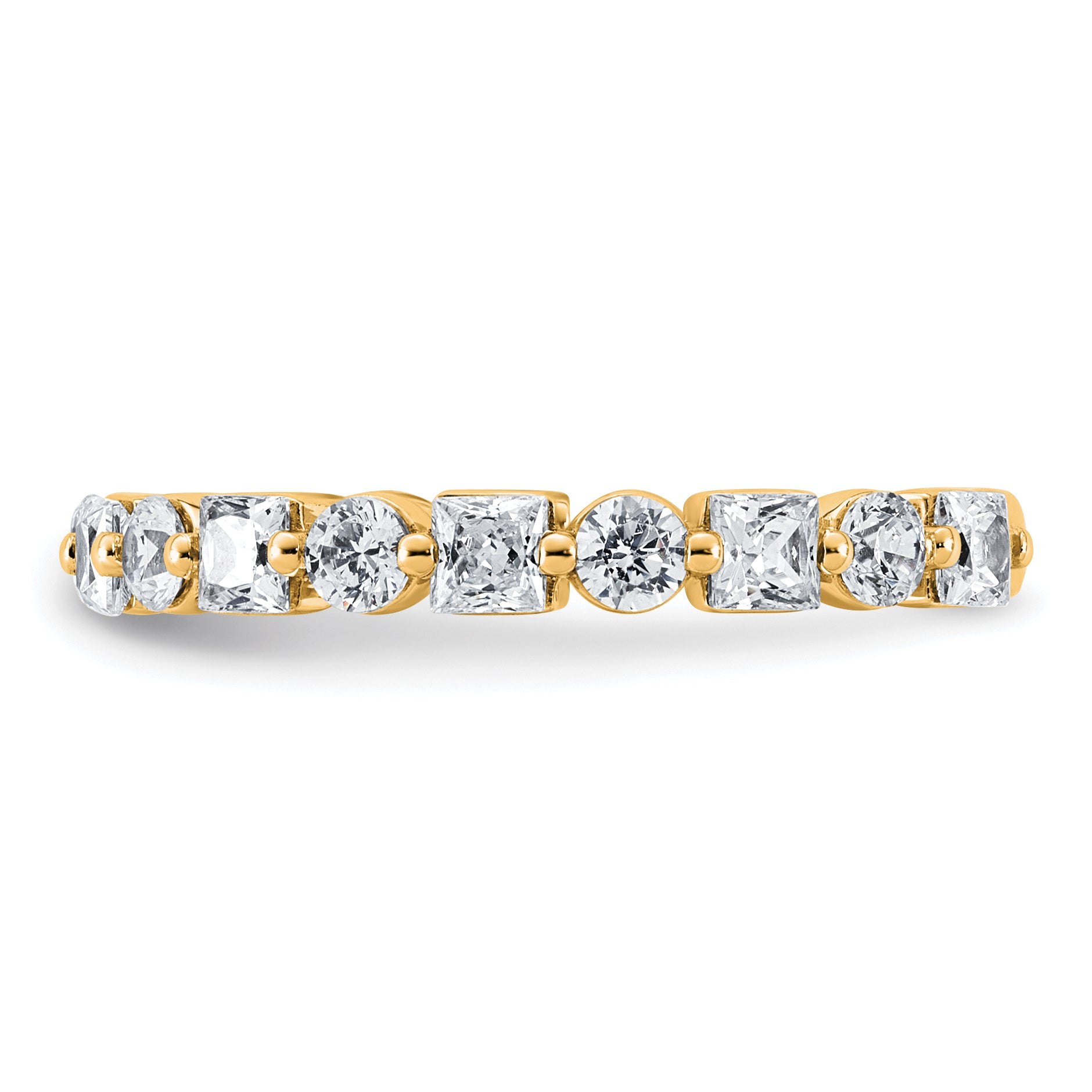 14k 1 5/8 carat Lab Grown Diamond VS+ F+ Complete Wedding Band