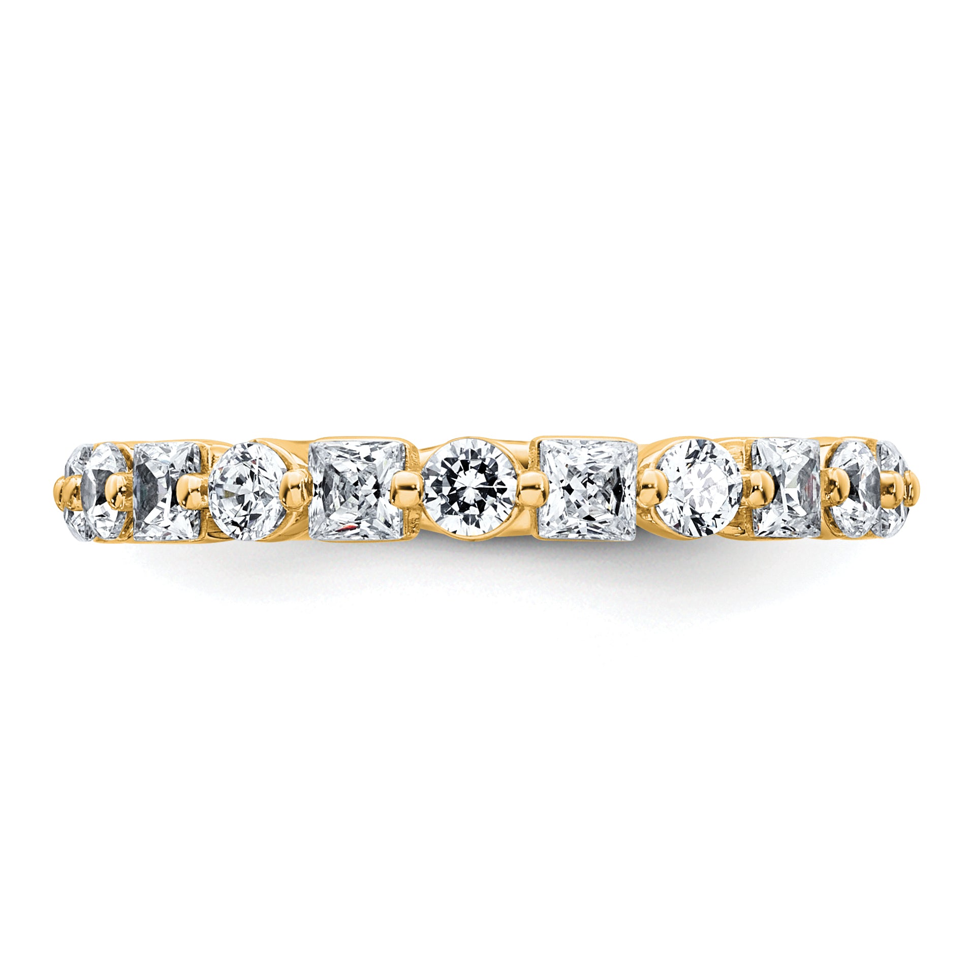 14k 1 5/8 carat Lab Grown Diamond VS+ F+ Complete Wedding Band