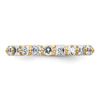 14k 1 5/8 carat Lab Grown Diamond VS+ F+ Complete Wedding Band
