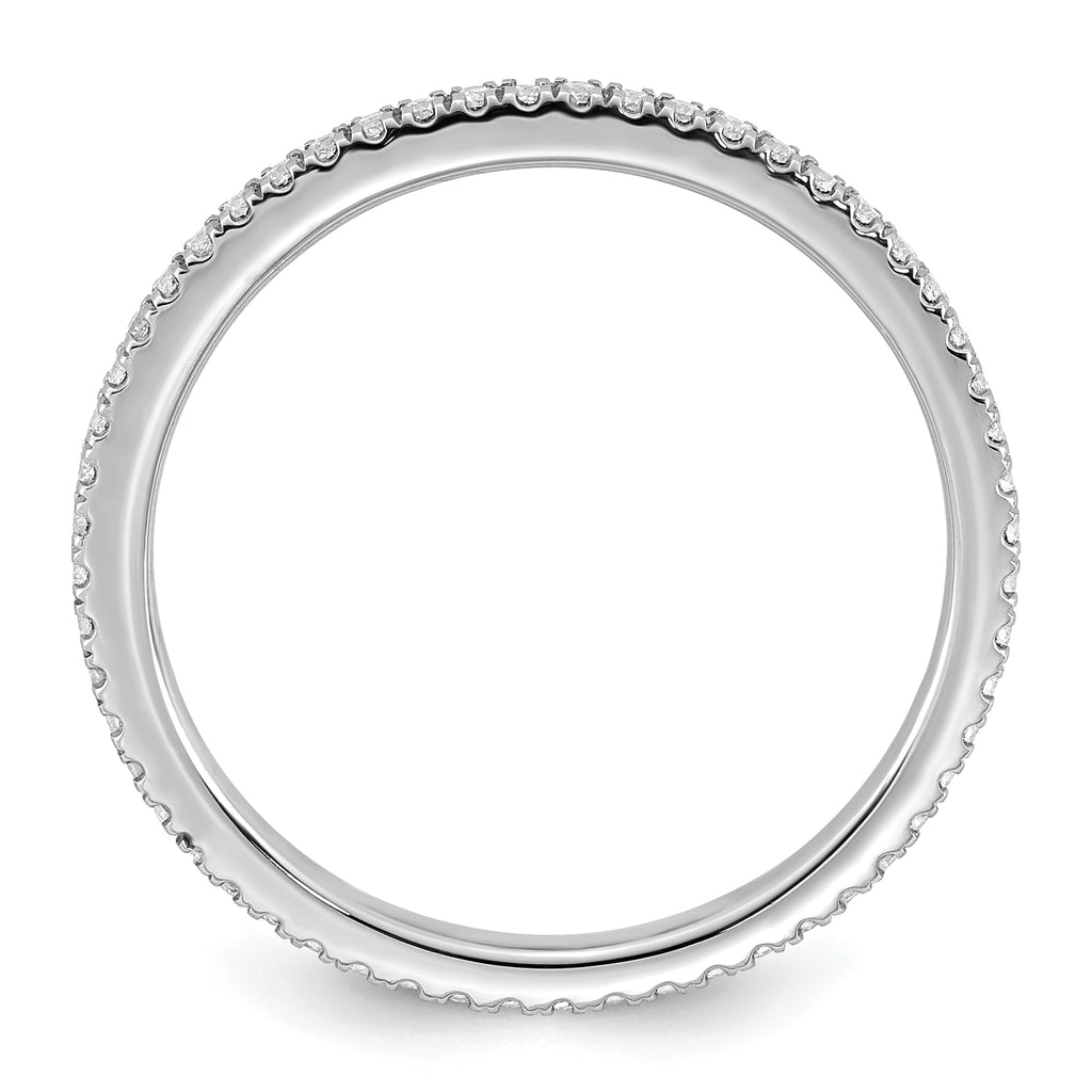 14k White Gold 1/4 carat Lab Grown Diamond VS+ F+ Complete Wedding Band