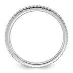 14k White Gold 1/4 carat Lab Grown Diamond VS+ F+ Complete Wedding Band