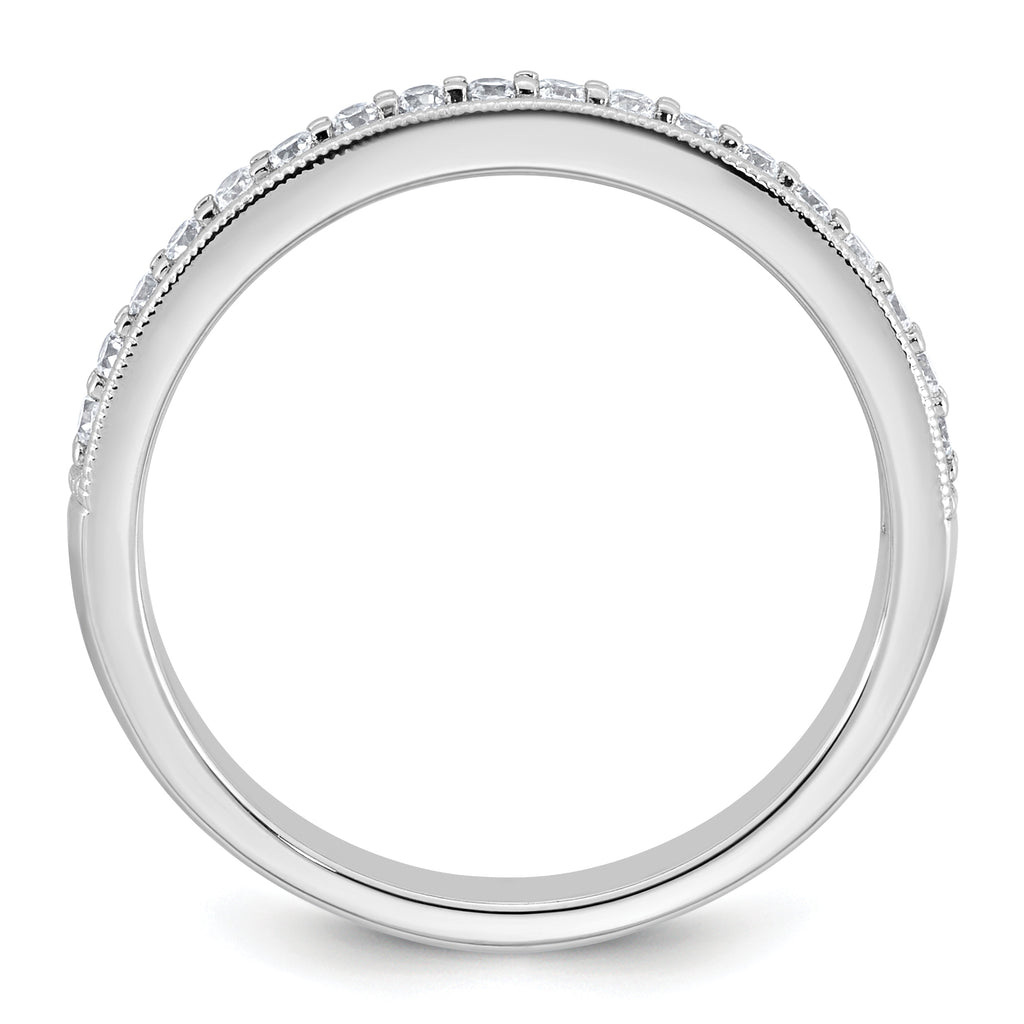 14k White Gold 1/5 carat Lab Grown Diamond VS+ F+ Complete Wedding Band
