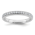 14k White Gold 1/5 carat Lab Grown Diamond VS+ F+ Complete Wedding Band