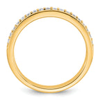 14k 1/5 carat Lab Grown Diamond VS+ F+ Complete Wedding Band