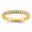 14k 1/5 carat Lab Grown Diamond VS+ F+ Complete Wedding Band
