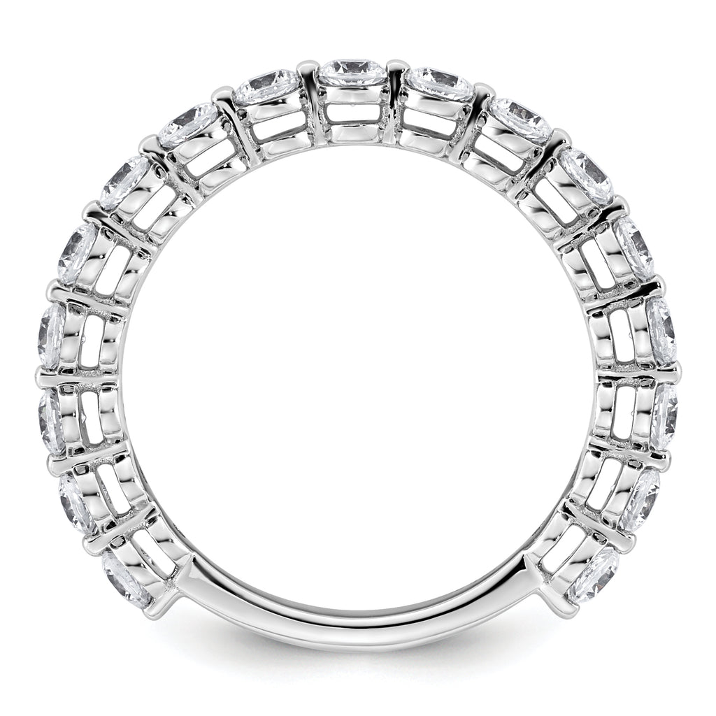 14k White Gold 1 carat Lab Grown Diamond VS+ F+ Complete Wedding Band