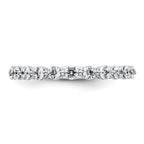 14k White Gold 1 carat Lab Grown Diamond VS+ F+ Complete Wedding Band