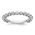 14k White Gold 1 carat Lab Grown Diamond VS+ F+ Complete Wedding Band
