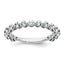 14k White Gold 1 carat Lab Grown Diamond VS+ F+ Complete Wedding Band