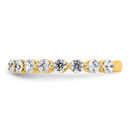 14k 1 carat Lab Grown Diamond VS+ F+ Complete Wedding Band