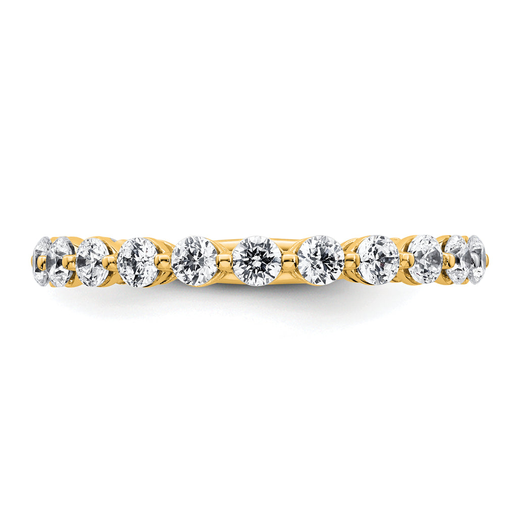 14k 1 carat Lab Grown Diamond VS+ F+ Complete Wedding Band