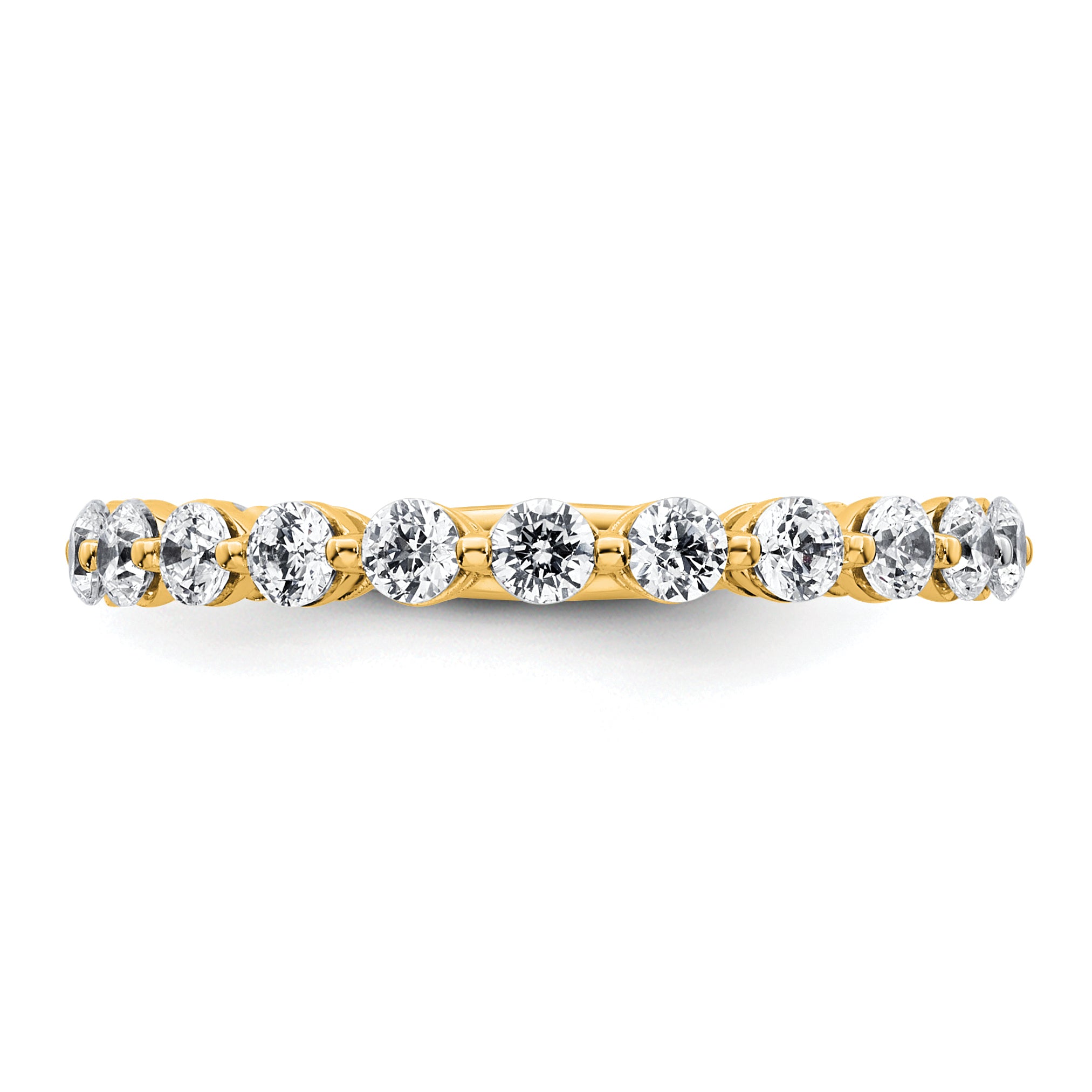 14k 1 carat Lab Grown Diamond VS+ F+ Complete Wedding Band