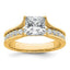 Certified Princess-Cut Lab-Grown Diamond Engagement Ring in 14K Yellow Gold (1 7/8 ct. tw.), Size 7 - Sophia Jewelers