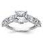 Cushion Lab-Grown Diamond Engagement Ring in 14K White Gold (3 3/4 ct. tw.), Size 7 - Sophia Jewelers