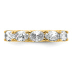 14k 1 1/2 carat Lab Grown Diamond VS+ F+ Complete Five Stone Band
