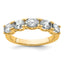 14k 1 1/2 carat Lab Grown Diamond VS+ F+ Complete Five Stone Band