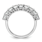 14k White Gold 1 3/4 carat Lab Grown Diamond VS+ F+ Complete Five Stone Band