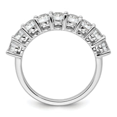 14k White Gold 1 3/4 carat Lab Grown Diamond VS+ F+ Complete Five Stone Band