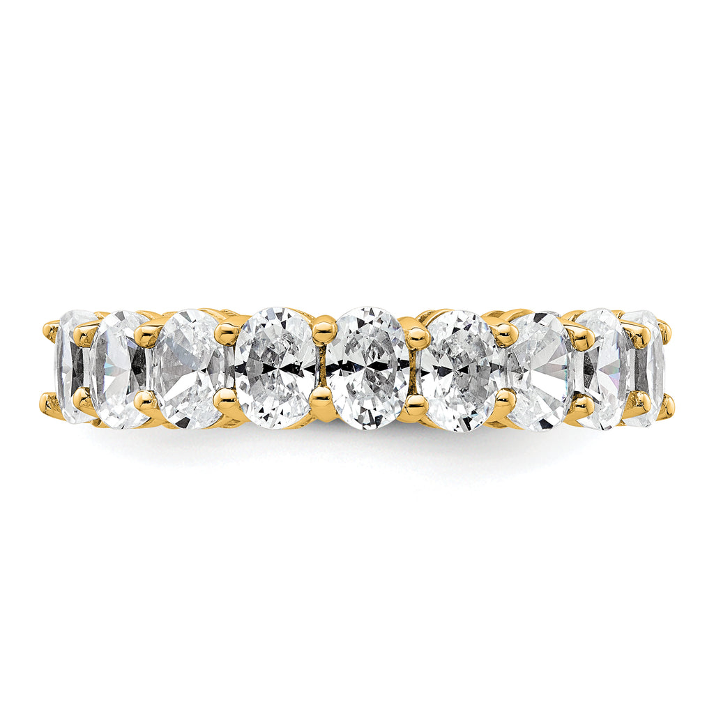 14k 1 3/4 carat Lab Grown Diamond VS+ F+ Complete Five Stone Band