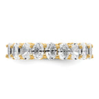 14k 1 3/4 carat Lab Grown Diamond VS+ F+ Complete Five Stone Band
