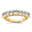 14k 1 3/4 carat Lab Grown Diamond VS+ F+ Complete Five Stone Band