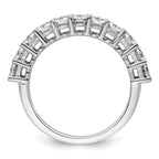 14k White Gold 1 1/2 carat Lab Grown Diamond VS+ F+ Complete Five Stone Band