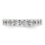 14k White Gold 1 1/2 carat Lab Grown Diamond VS+ F+ Complete Five Stone Band