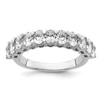 14k White Gold 1 1/2 carat Lab Grown Diamond VS+ F+ Complete Five Stone Band