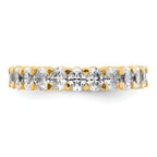 14k 1 1/2 carat Lab Grown Diamond VS+ F+ Complete Five Stone Band