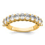 14k 1 1/2 carat Lab Grown Diamond VS+ F+ Complete Five Stone Band