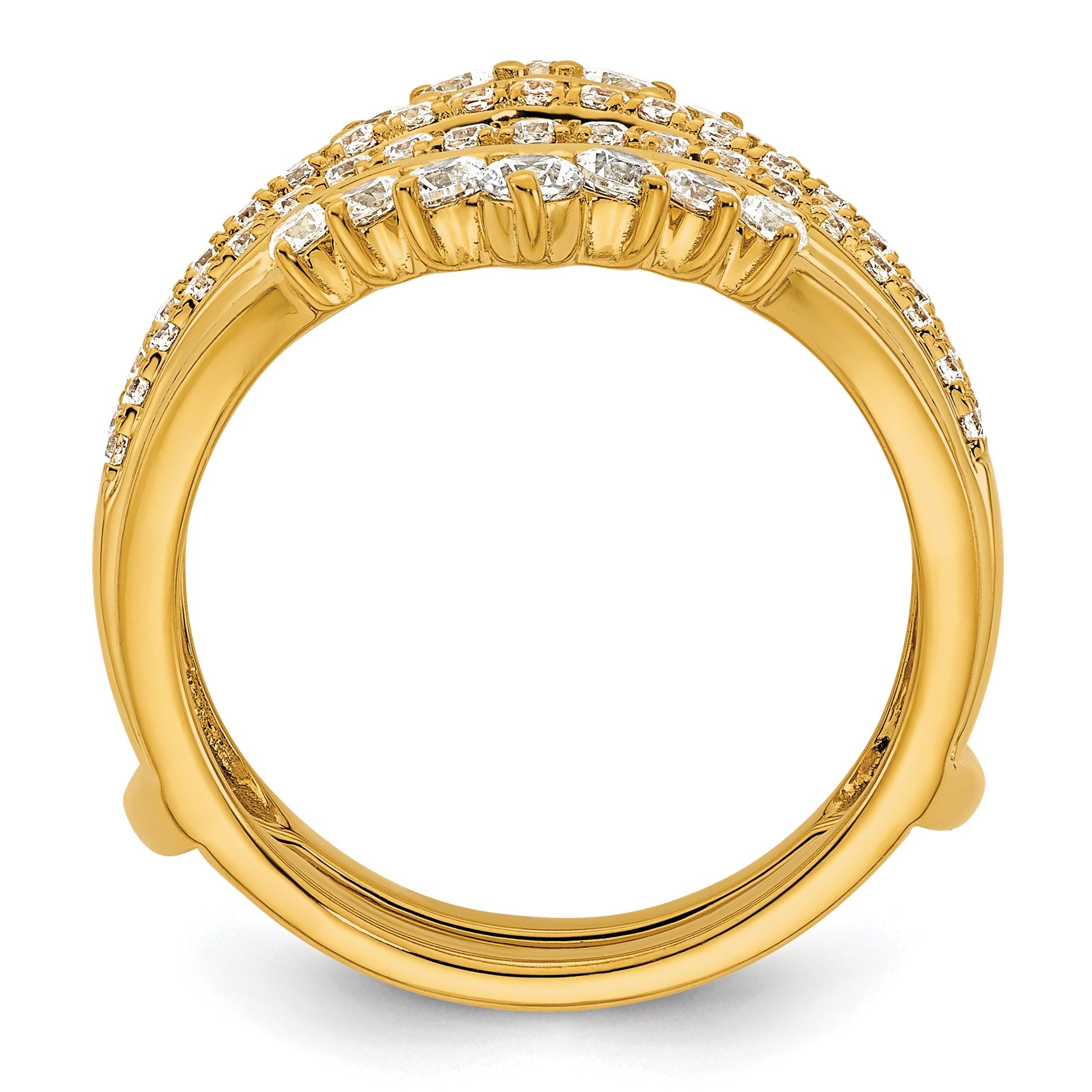 14k 1 carat Lab Grown Diamond VS/SI+ G+ Complete Ring Guard